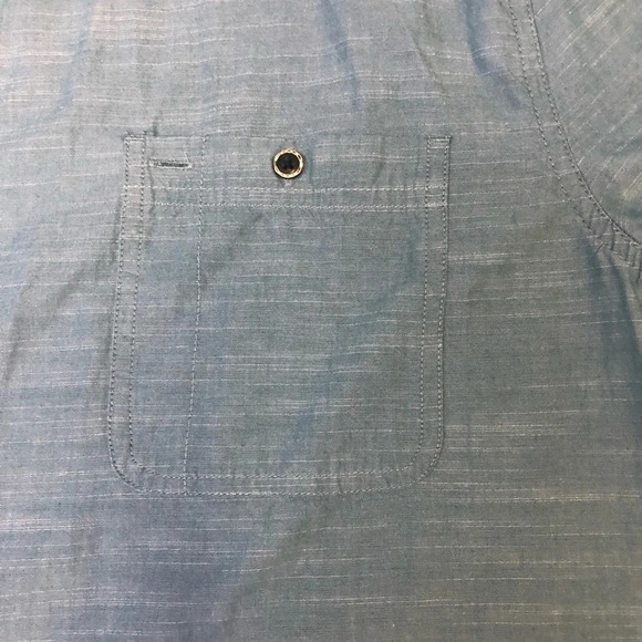 Cariloha Cotton/Bamboo Light Blue-Green Short Sleeve Shirt 2XL - Picture 4 of 8